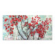 Πίνακας σε καμβά Red Leaves Megapap ψηφιακής εκτύπωσης 140x70x3εκ.