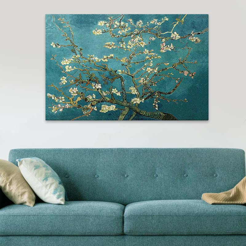 Πίνακας σε καμβά Blooming Flowers Megapap ψηφιακής εκτύπωσης 140x100x3εκ.