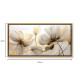 Πίνακας σε καμβά Ethereal Blossom Megapap ψηφιακής εκτύπωσης με κορνίζα χρώμα χρυσό 120x60x3εκ.
