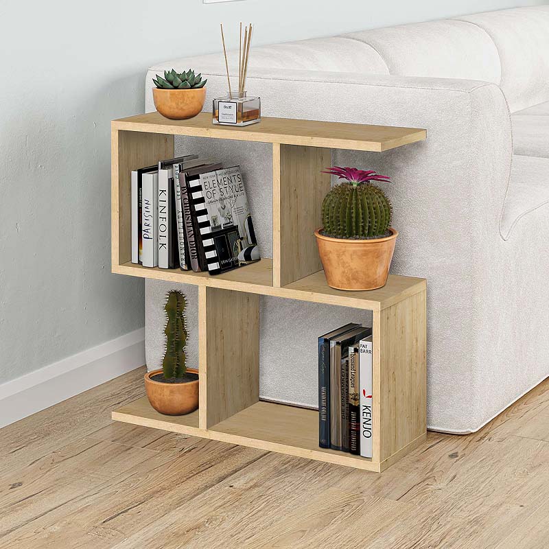 Βοηθητικό τραπεζάκι Homemania Megapap χρώμα φυσικό οξιάς 60x20x60εκ.