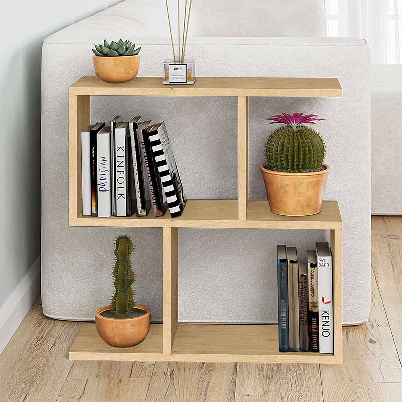 Βοηθητικό τραπεζάκι Homemania Megapap χρώμα φυσικό οξιάς 60x20x60εκ.