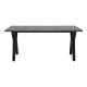 Τραπέζι Walter Megapap Mdf - μεταλλικό χρώμα σκούρο γκρι σκυροδέματος 140x80x75εκ.