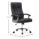 Καρέκλα γραφείου διευθυντική Vision Megapap από τεχνόδερμα χρώμα μαύρο 63x70x112/120εκ. Καρέκλα γραφείου διευθυντική Vision Megapap από τεχνόδερμα χρώμα μαύρο 63x70x112/120εκ.