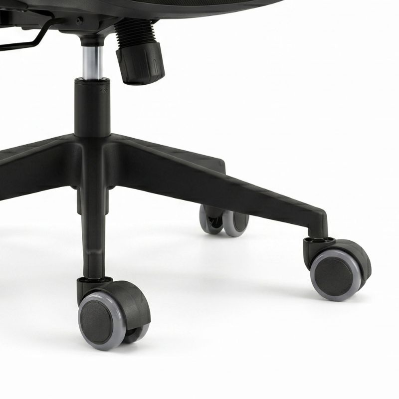 Ανταλλακτικά Ροδάκια Megapap για καρέκλες γραφείου σετ 5 τμχ χρώμα μαύρο - γκρι