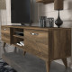 Έπιπλο τηλεόρασης Colin Megapap χρώμα καρυδί 150x29,5x40,6εκ.