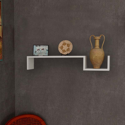 Ραφιέρα τοίχου Happy Megapap χρώμα λευκό 87,4x14,5x14,5εκ.