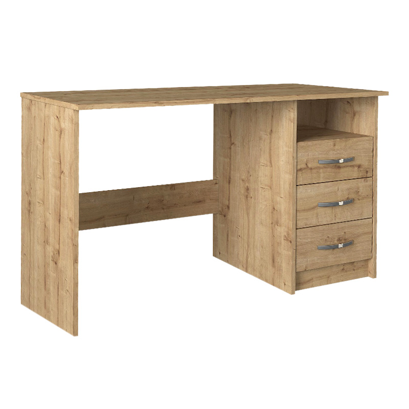Γραφείο εργασίας Eldoris Megapap χρώμα sapphire oak 120x60x75εκ.