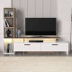 Σύνθεση τηλεόρασης Simal Megapap με LED χρώμα λευκό - cordoba 168,2x31,3x120εκ.
