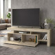Έπιπλο τηλεόρασης Acnes Megapap χρώμα travertine 160x40x53εκ.
