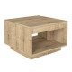 Τραπεζάκι σαλονιού Onda Megapap χρώμα sapphire oak 60x60x40εκ.