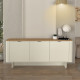 Μπουφές Bohema Megapap χρώμα ivory - sepet oak 180x47x76,6εκ.