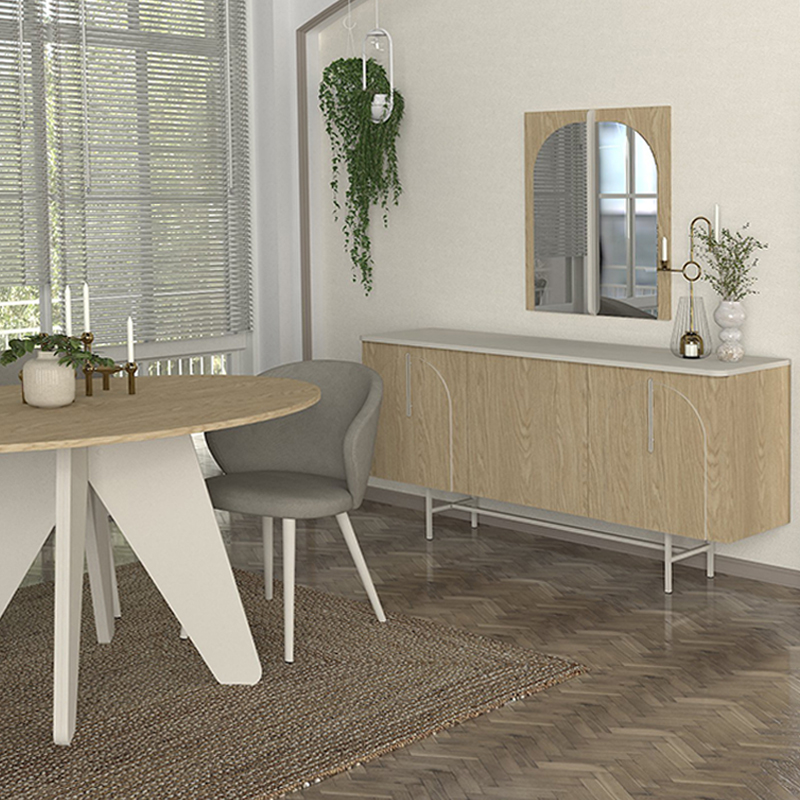 Μπουφές Rebel Megapap χρώμα rota oak - sandstone 150x45x76,5εκ. Μπουφές Rebel Megapap χρώμα rota oak - sandstone 150x45x76,5εκ.