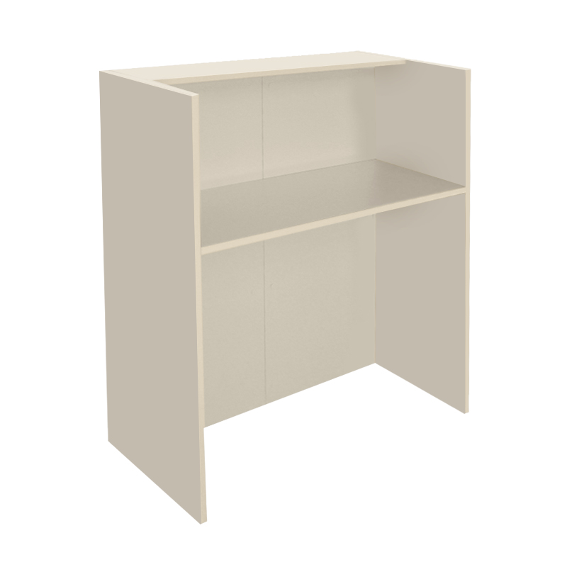 Γραφείο υποδοχής - reception Karibu Megapap με LED χρώμα sandstone - sepet oak 90x40x100εκ.