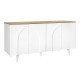 Μπουφές Bono Megapap χρώμα λευκό - sepet oak 150x45x74,6εκ.