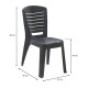 Καρέκλα πολυπροπυλενίου Tabia Megapap χρώμα ανθρακί 47x49x86εκ.