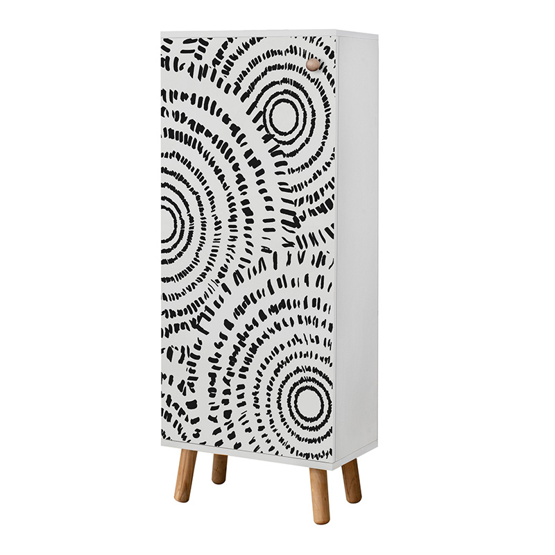 Ντουλάπι κουζίνας/μπάνιου - Παπουτσοθήκη Assiri Megapap χρώμα λευκό 50x38x135εκ. Ντουλάπι κουζίνας/μπάνιου - Παπουτσοθήκη Assiri Megapap χρώμα λευκό 50x38x135εκ.