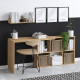 Γραφείο εργασίας Blake Megapap χρώμα φυσικό οξιάς 145x45x74εκ. Γραφείο εργασίας Blake Megapap χρώμα φυσικό οξιάς 145x45x74εκ.