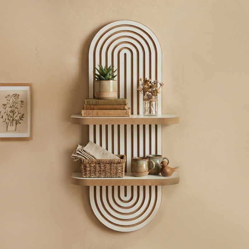 Ραφιέρα τοίχου Artwill Megapap Mdf χρώμα λευκό - oak 26x13x70εκ. Ραφιέρα τοίχου Artwill Megapap Mdf χρώμα λευκό - oak 26x13x70εκ.