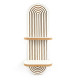 Ραφιέρα τοίχου Artwill Megapap Mdf χρώμα λευκό - oak 26x13x70εκ. Ραφιέρα τοίχου Artwill Megapap Mdf χρώμα λευκό - oak 26x13x70εκ.