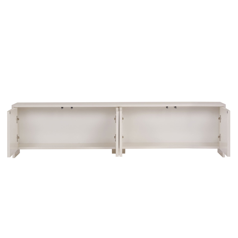 Έπιπλο τηλεόρασης Aurelia Megapap χρώμα κρεμ 180x32x45εκ.
