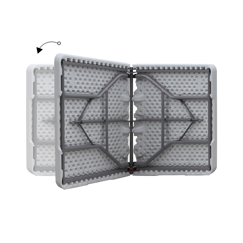 Τραπέζι catering - συνεδρίου Capri Megapap πτυσσόμενο - βαλίτσα χρώμα λευκό του πάγου 152x70x74εκ.