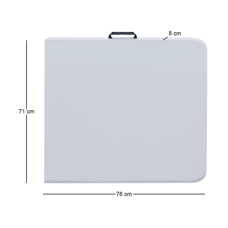 Τραπέζι catering - συνεδρίου Capri Megapap πτυσσόμενο - βαλίτσα χρώμα λευκό του πάγου 152x70x74εκ.