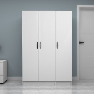 Ντουλάπα ρούχων Vivian Megapap τρίφυλλη χρώμα λευκό 120x51,8x181εκ. Ντουλάπα ρούχων Vivian Megapap τρίφυλλη χρώμα λευκό 120x51,8x181εκ.