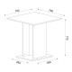Σετ τραπεζαρία 5τμχ Allos - Viva Megapap χρώμα sapphire oak - cappuccino 75x75x77εκ. Σετ τραπεζαρία 5τμχ Allos - Viva Megapap χρώμα sapphire oak - cappuccino 75x75x77εκ.
