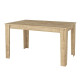 Σετ τραπεζαρία 5τμχ Darlen - Vela Megapap χρώμα sapphire oak - λευκό 125x72x74εκ.