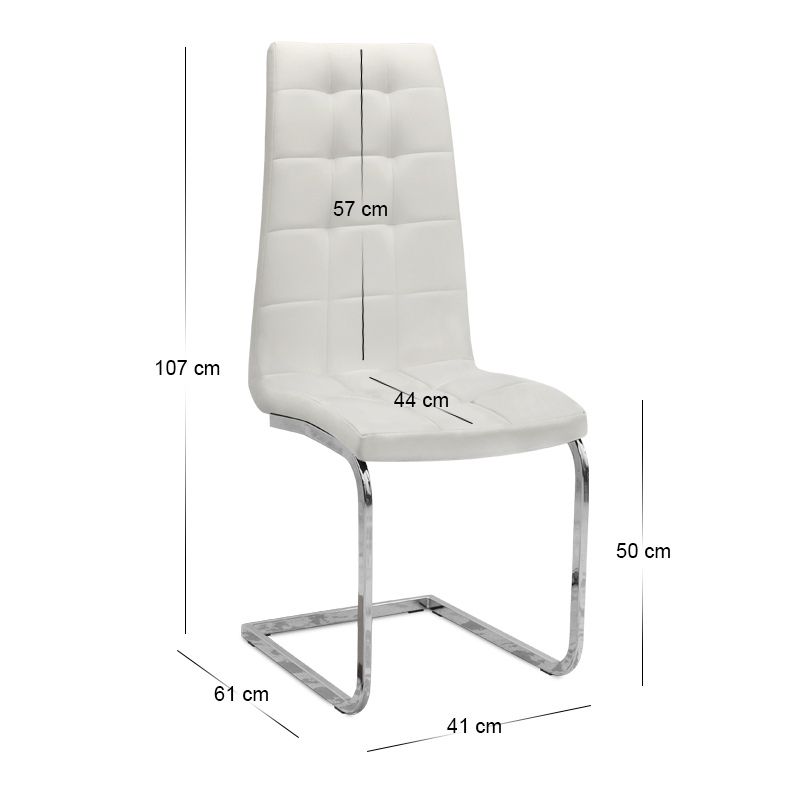 Σετ τραπεζαρία 5τμχ Darlen - Vela Megapap χρώμα sapphire oak - λευκό 125x72x74εκ.
