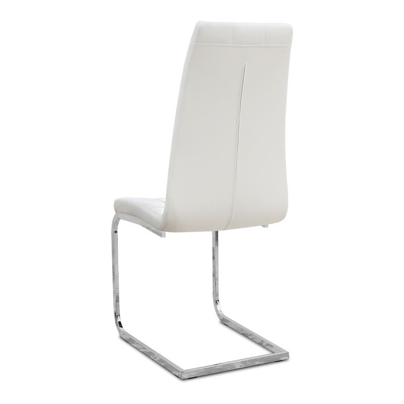Σετ τραπεζαρία 5τμχ Darlen - Vela Megapap χρώμα sencron black - λευκό 125x72x74εκ.