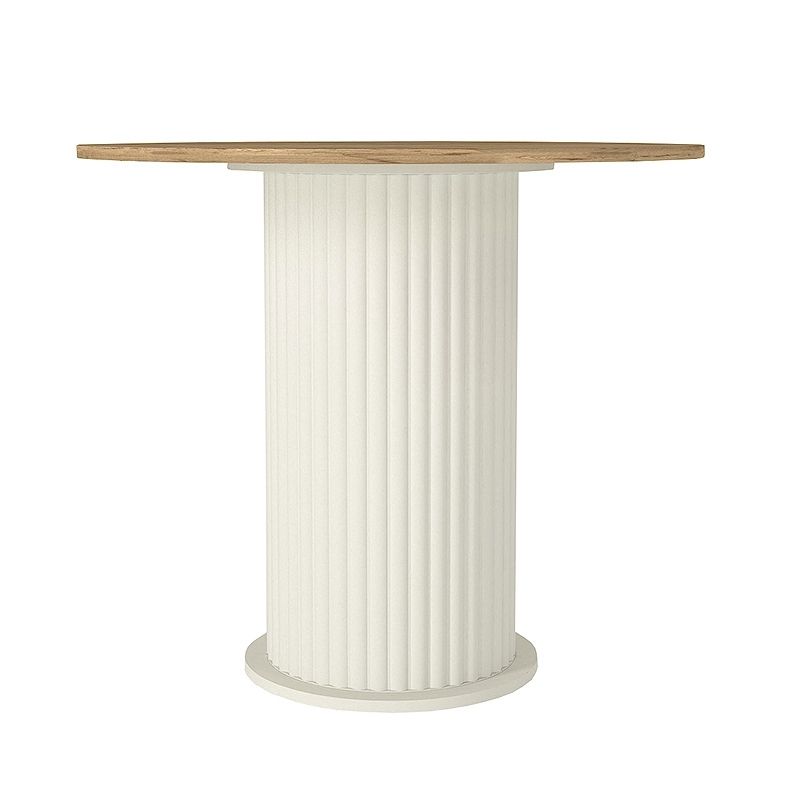 Σετ τραπεζαρία 5τμχ Bohema - Viva Megapap χρώμα ivory/sepet oak - γκρι Ø90x77,7εκ. Σετ τραπεζαρία 5τμχ Bohema - Viva Megapap χρώμα ivory/sepet oak - γκρι Ø90x77,7εκ.