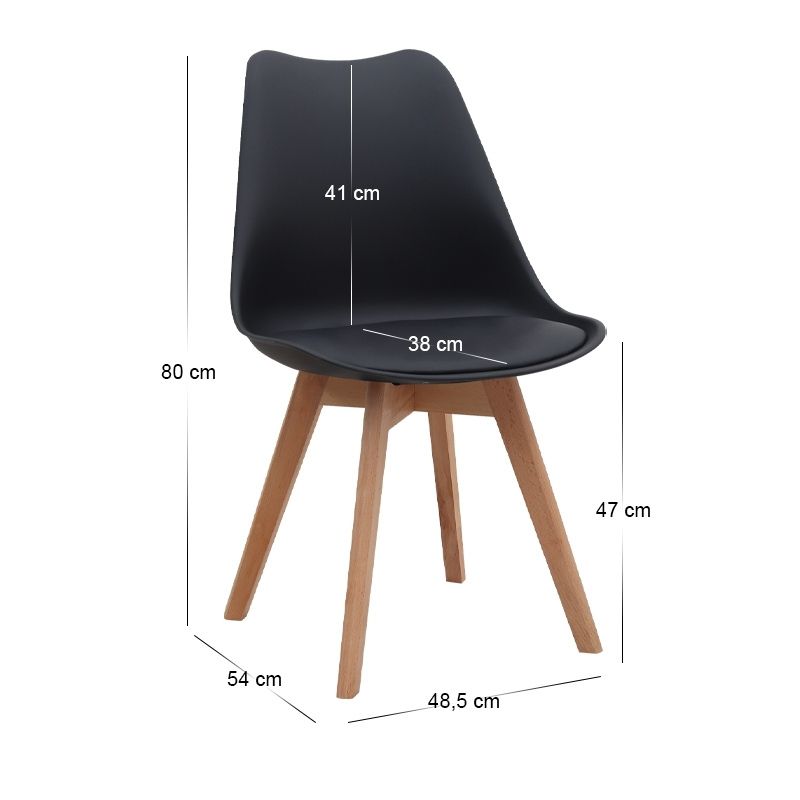 Σετ τραπεζαρία 5τμχ Xana - Viva Megapap χρώμα sepet oak - μαύρο Ø90x77,5εκ.