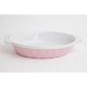 ΠΥΡΙΜΑΧΟ ΣΚΕΥΟΣ ΟΒΑΛ ΑΝΑΓΛΥΦΟ ΡΟΖ/ΛΕΥΚΟ 32χ21,5χ6cm