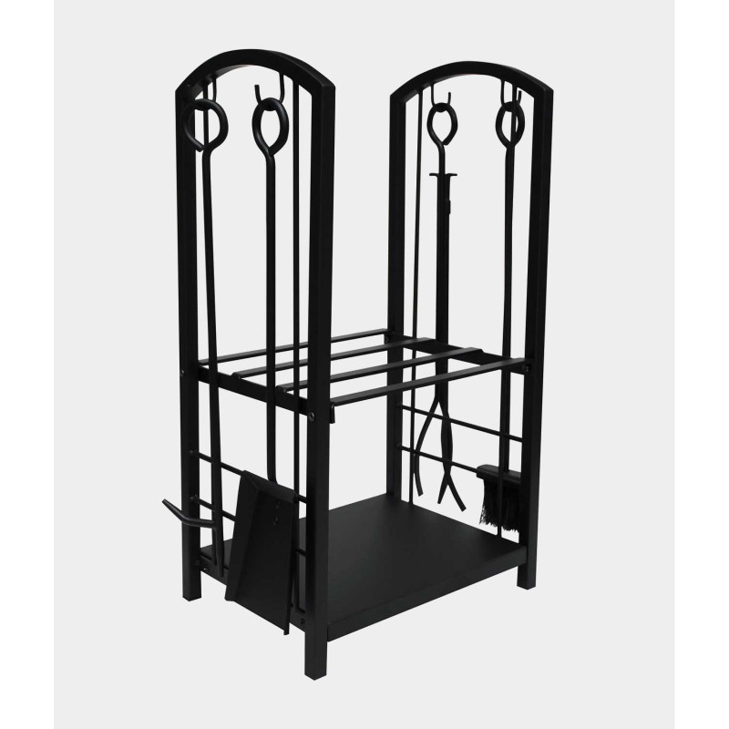 ΣΕΤ ΞΥΛΟΘΗΚΗ -ΕΡΓΑΛΕΙΑ (5 τμχ )ΜΕΤΑΛΛΙΚΗ ΜΑΥΡΗ 40x30x74cm