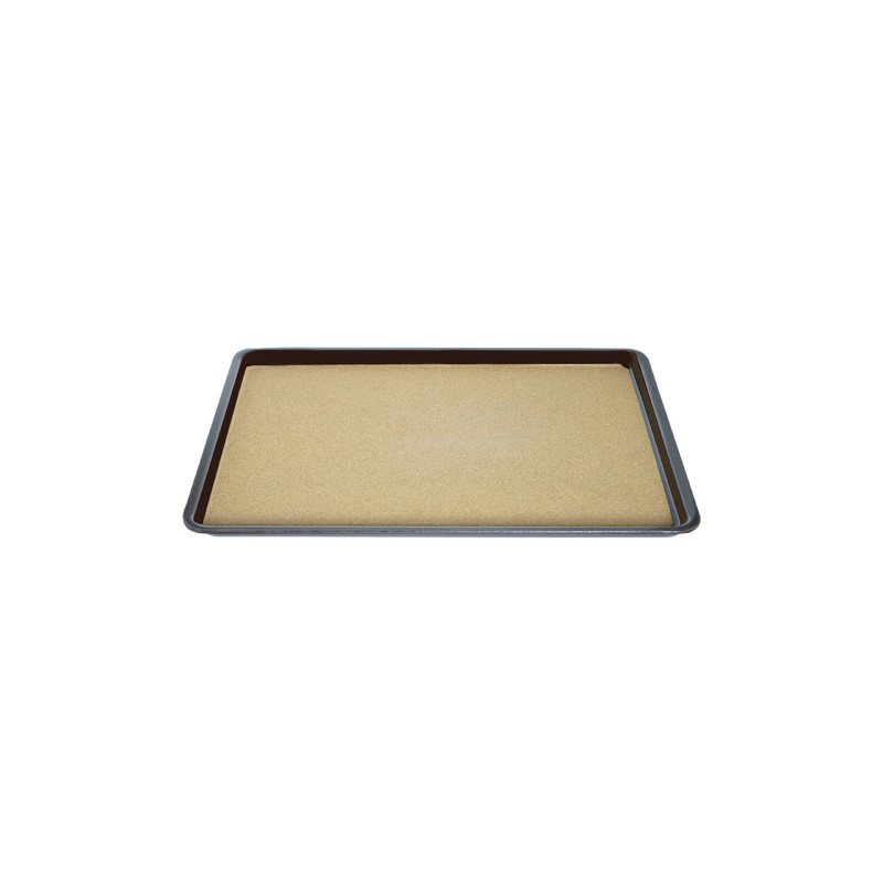 Δίσκος παρ/μος αντιολισθητικός με φελό 27,5x20cm Καφέ - SKU -407907