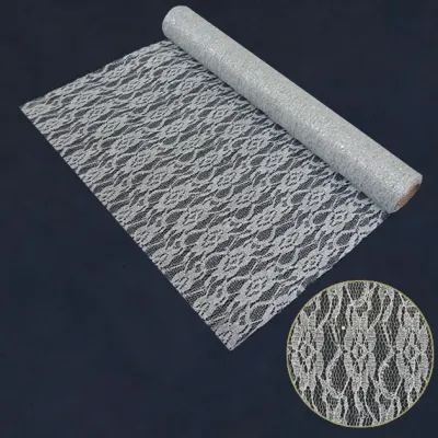 ΧΡΙΣΤΟΥΓ. ΥΦΑΣΜΑ ΑΣΗΜΙ GLITTER ΡΟΛΟ 48cm.x5yd 60/ΚΙΒ