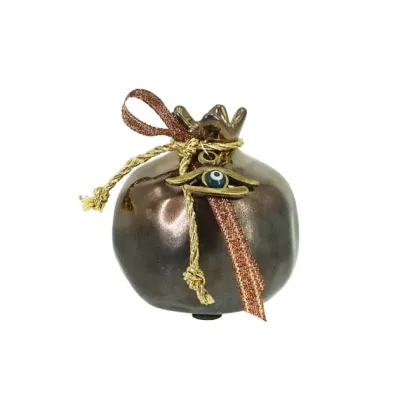 ΣΤΟΛΙΣΜΕΝΟ ΚΕΡΑΜΙΚΟ ΡΟΔΙ ΜΙΚΡΟ ΜΠΡΟΝΖΕ-ΜΕΤΑΛ / ΚΟΡΔΕΛΑ ΚΑΦΕ 6.5x6.5cm 1/96ΚΙΒ