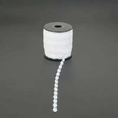 ΛΕΥΚΟ ΔΑΝΤΕΛΑ ΤΡΙΑΝΤΑΦΥΛΛΑΚΙ ΣΚΛΗΡΗ ΠΟΛΥΕΣΤΕΡΙΚΗ 0.8cm X 100yd 1/10KIB