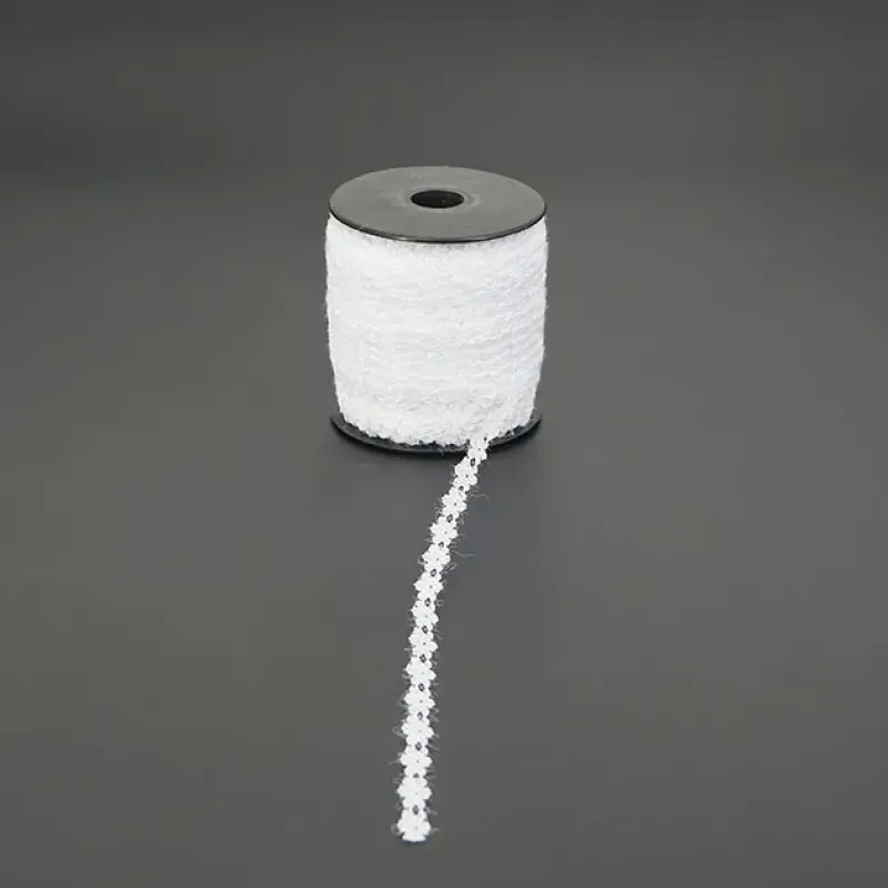 ΛΕΥΚΟ ΔΑΝΤΕΛΑ ΤΡΙΑΝΤΑΦΥΛΛΑΚΙ ΣΚΛΗΡΗ ΠΟΛΥΕΣΤΕΡΙΚΗ 0.8cm X 100yd 1/10KIB