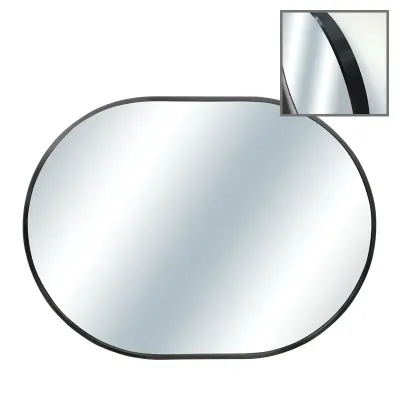 ΚΑΘΡΕΦΤΗΣ ΟΒΑΛ ΕΠΙΤΟΙΧΙΟΣ ΜΑΥΡΟ ΠΛΑΙΣΙΟ ΑΛΟΥΜΙΝΙΟΥ - 60x80x4cm 1/4ΚΙΒ