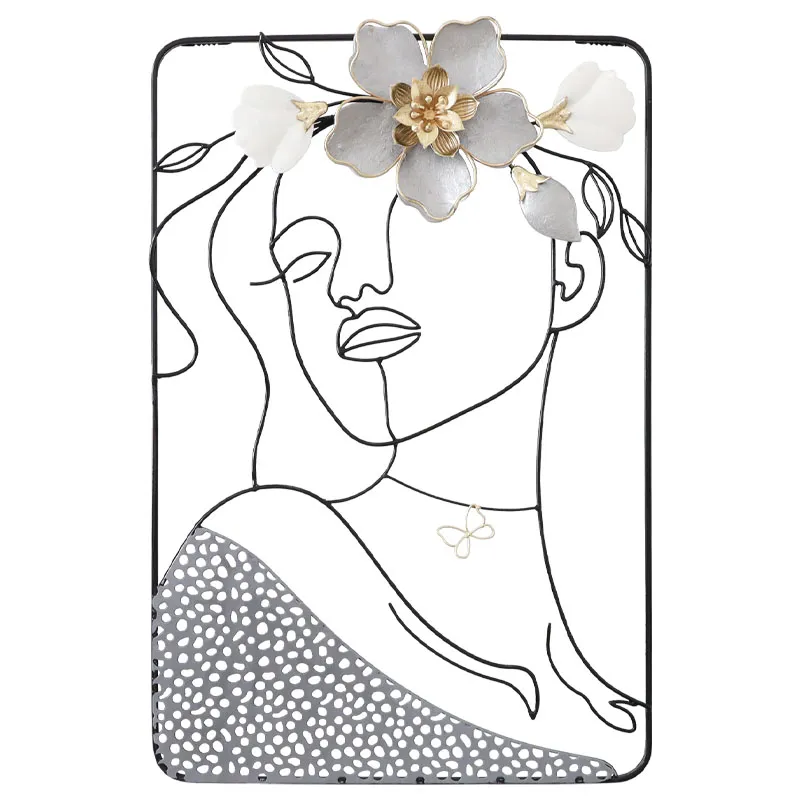 ΜΕΤΑΛΛΙΚΟ ΔΙΑΚΟΣΜΗΤΙΚΟ ΤΟΙΧΟΥ ΓΥΝΑΙΚΑ ΜΕ ΛΟΥΛΟΥΔΙ ΣΤΑ ΜΑΛΛΙΑ - 40.0x61x3.8cm 4/KIB ΜΕΤΑΛΛΙΚΟ ΔΙΑΚΟΣΜΗΤΙΚΟ ΤΟΙΧΟΥ ΓΥΝΑΙΚΑ ΜΕ ΛΟΥΛΟΥΔΙ ΣΤΑ ΜΑΛΛΙΑ - 40.0x61x3.8cm 4/KIB