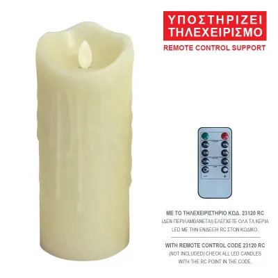 ΚΕΡΙ LED ΕΚΡΟΥ ΜΕ ΕΠΙΚΑΛΥΨΗ ΚΕΡΙΟΥ, ΚΙΝΟΥΜΕΝΗ ΦΛΟΓΑ, ΤΗΛΕΧΕΙΡΙΣΜΟΣ - Φ7.5x20cm 60/ΚΙΒ ΚΕΡΙ LED ΕΚΡΟΥ ΜΕ ΕΠΙΚΑΛΥΨΗ ΚΕΡΙΟΥ, ΚΙΝΟΥΜΕΝΗ ΦΛΟΓΑ, ΤΗΛΕΧΕΙΡΙΣΜΟΣ - Φ7.5x20cm 60/ΚΙΒ