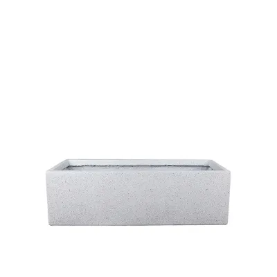 ΖΑΡΝΤΙΝΙΕΡΑ FIBERCLAY MEDIUM ΛΕΥΚΟ ΓΡΑΝΙΤΗ ΟΡΘΟΓΩΝΙΟ - 70x25x23cm