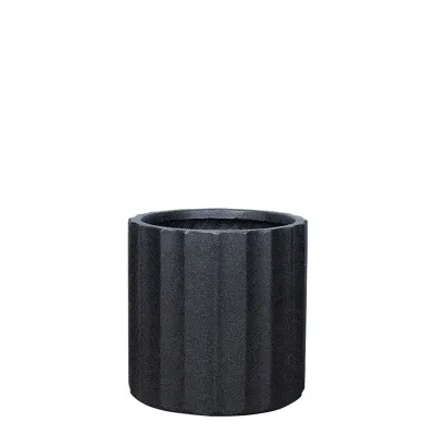 ΚΑΣΠΩ FIBERCLAY SMALL ΜΑΥΡΟ KYΛΙΝΔΡΟΣ ΚΙOΝΑΣ - Φ39x39.5cm