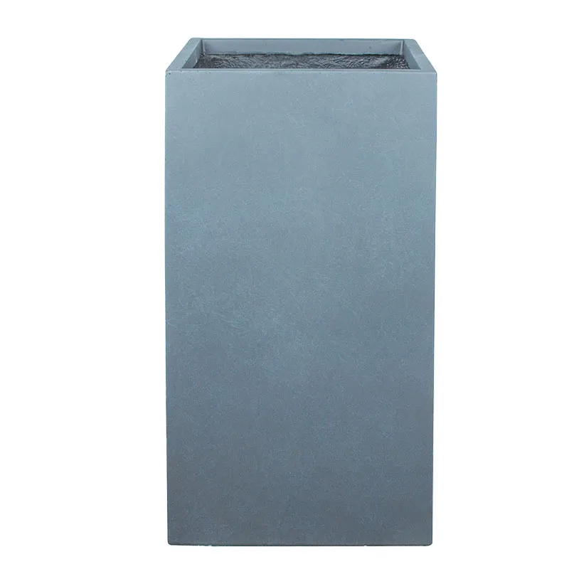 ΚΑΣΠΩ FIBERCLAY LARGE ΓΚΡΙ ΜΑΡΜΑΡΙ ΨΗΛΟ ΤΕΤΡΑΓΩΝΟ - 41x41x80cm