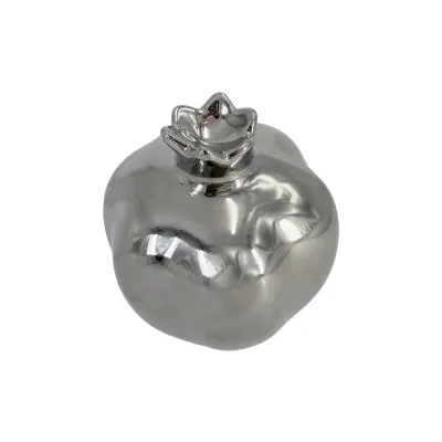 ΚΕΡΑΜΙΚΟ ΔΙΑΚΟΣΜΗΤΙΚΟ ΡΟΔΙ ΜΕΣΑΙΟ ΛΟΞΟ ΑΣΗΜΙ - Φ9.3x10.5cm 6/36ΚΙΒ