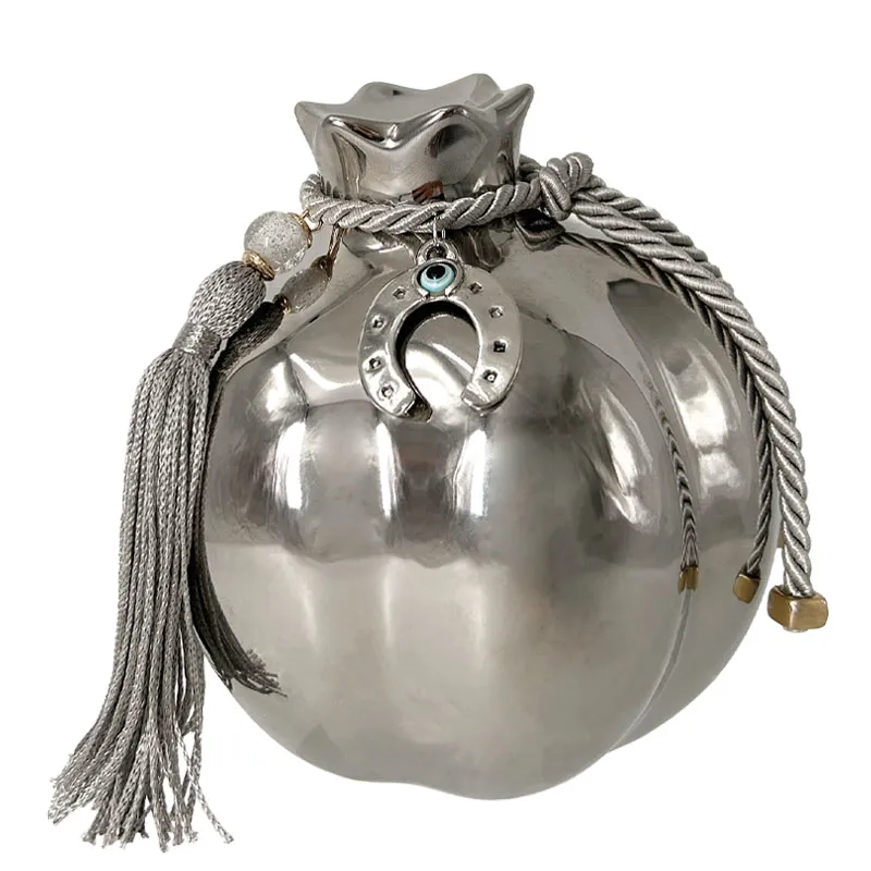 ΚΕΡΑΜΙΚΟ ΡΟΔΙ ΓΙΓΑΣ ΛΟΞΟ ΑΣΗΜΙ ΣΤΟΛΙΣΜΕΝΟ ΑΣΗΜΙ ΠΕΤΑΛΟ & ΦΟΥΝΤΑ - Φ13x14cm 1/18ΚΙΒ