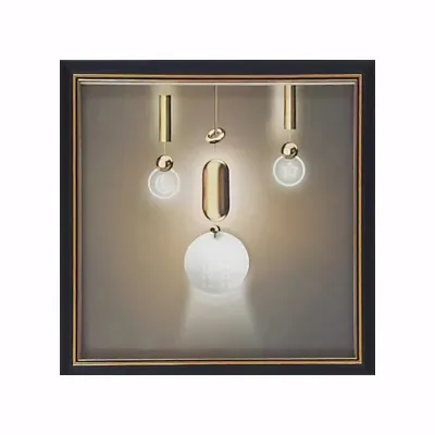 ΚΑΔΡΑΚΙ ΜΕ ΜΑΥΡΗ ΚΟΡΝΙΖΑ & ΓΥΑΛΙ - 3D ΦΩΤΑ ΑΦΗΡΗΜΕΝΟ - 35x35cm 20ΚΙΒ