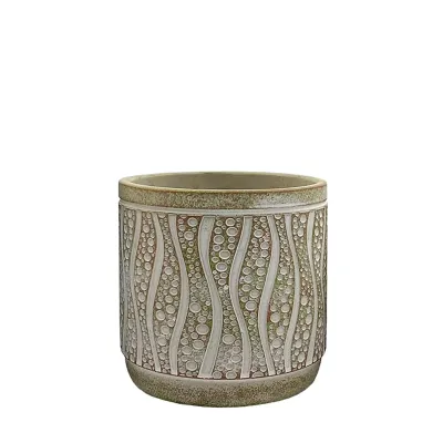 ΚΑΣΠΩ ΑΝΤΙΚΕ ΜΠΡΟΝΖΕ ΣΤΡΟΓΓΥΛΟ ΚΑΜΠΥΛΕΣ & ΦΥΣΑΛΙΔΕΣ ΜΕΣΑΙΟ - Φ15x14.5cm 1/12ΚΚΙΒ